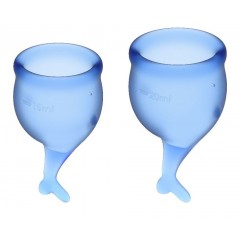 Набор синих менструальных чаш Feel secure Menstrual Cup